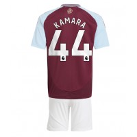 Camisa de time de futebol Aston Villa Boubacar Kamara #44 Replicas 1º Equipamento Infantil 2024-25 Manga Curta (+ Calças curtas)